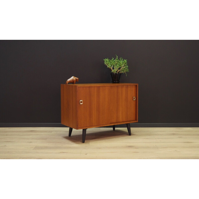 Small Vintage teak sideboard, Denmark, 1960-70s