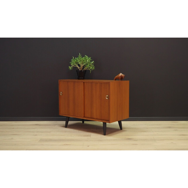 Small Vintage teak sideboard, Denmark, 1960-70s