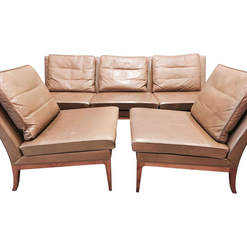 Vintage leather lounge set by Kill International