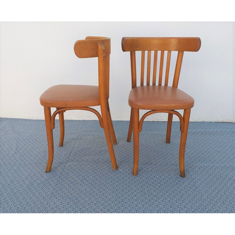 Pair of vintage bistro chairs by Thonet 