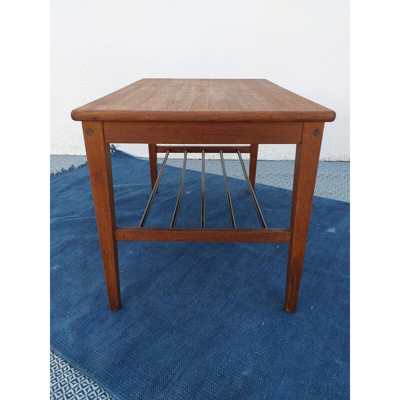 Scandinavian vintage teak coffee table, 1960s