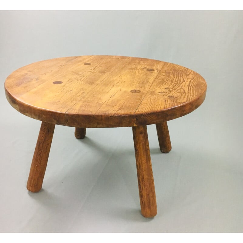 Vintage oak coffee table, 1950s