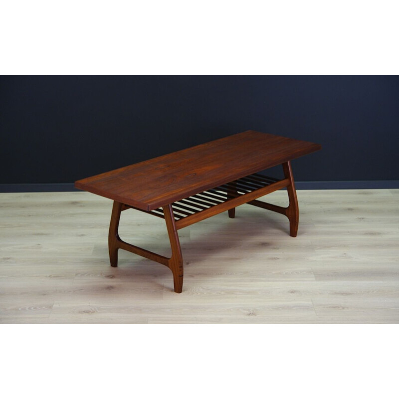 Table basse en teck vintage, design danois, 1960-1970