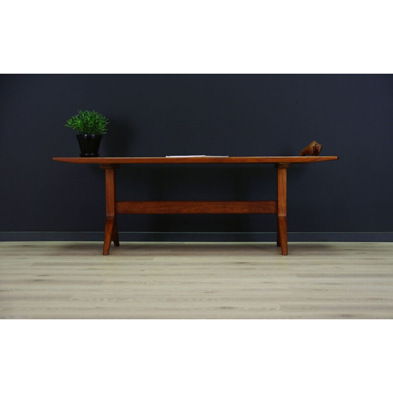 Table basse en teck vintage, design danois, 1960-1970