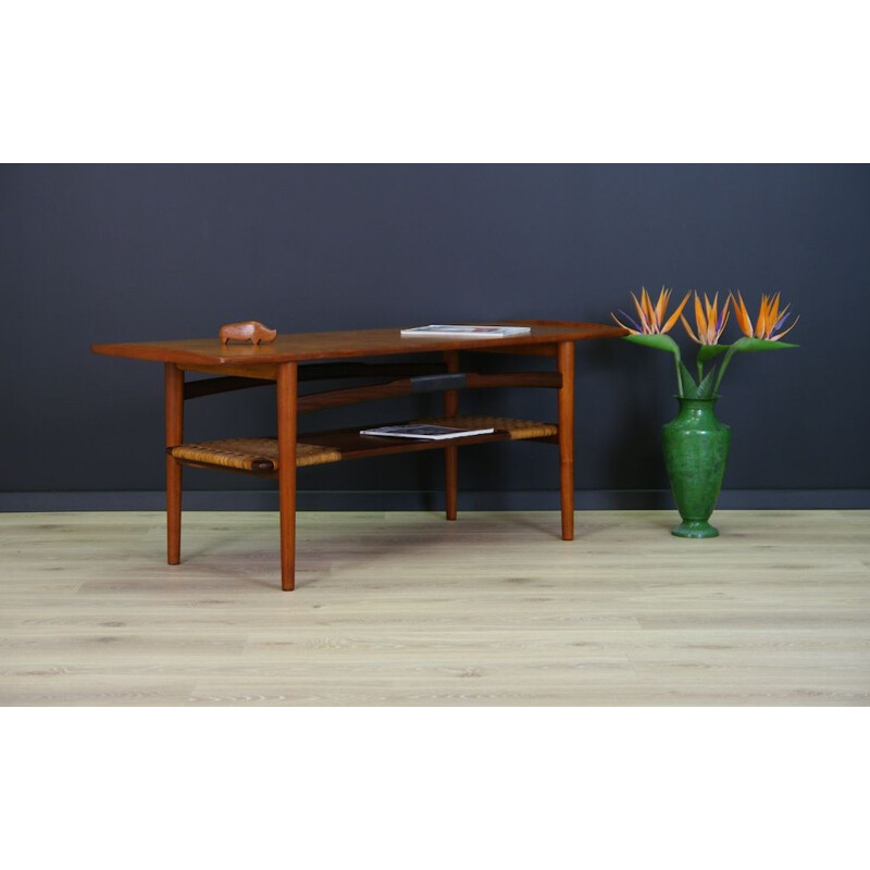 Table basse vintage en teck, design danois, 1960-1970