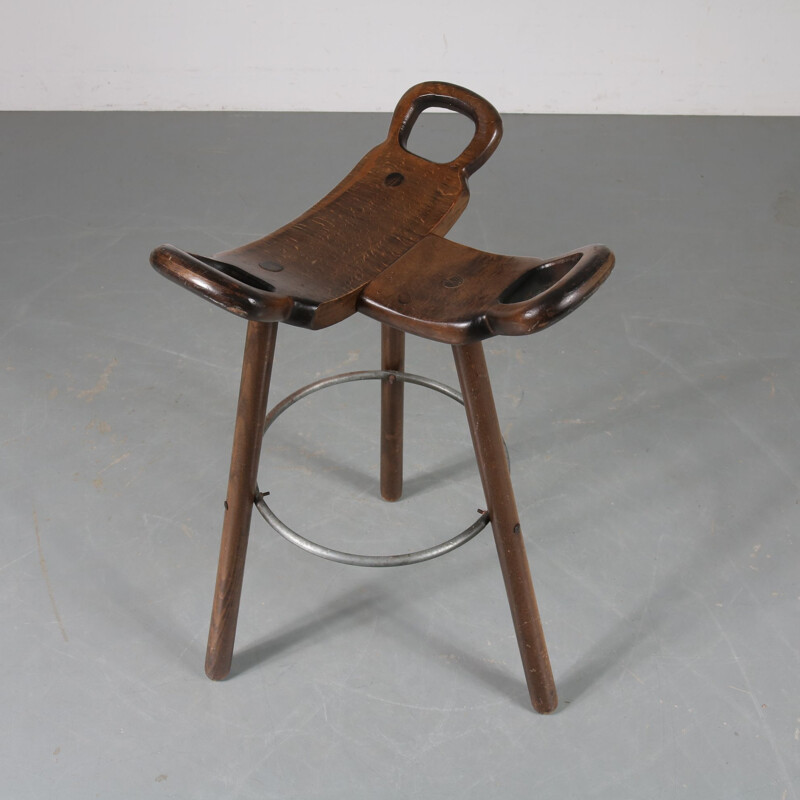 Vintage bar stool, Marbella Model, Spain, 1970