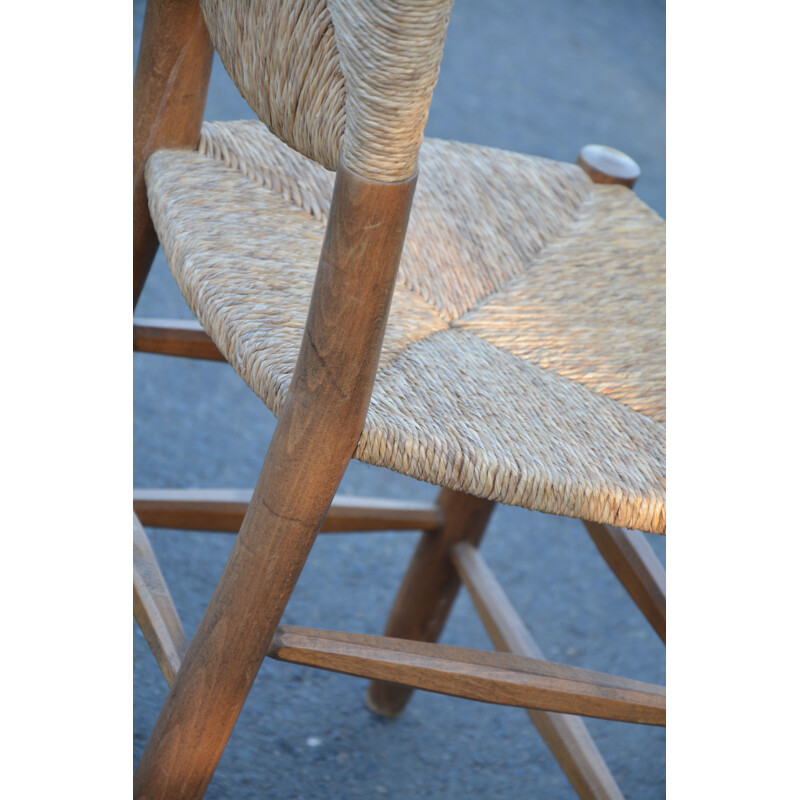 Vintage set of  chairs model 19 by Charlotte Perriand, 1950s 1960s