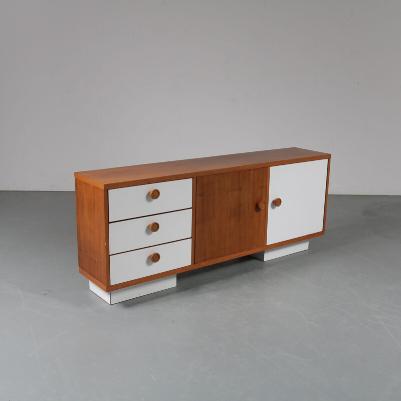 Vintage sideboard in teak manufactured in the Netherlands, 1960s