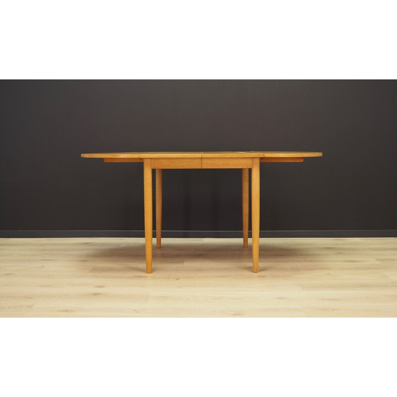 Vintage Danish Table in ash wood, 1960s 1970s 