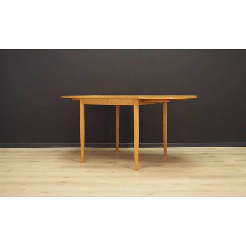 Vintage Danish Table in ash wood, 1960s 1970s 