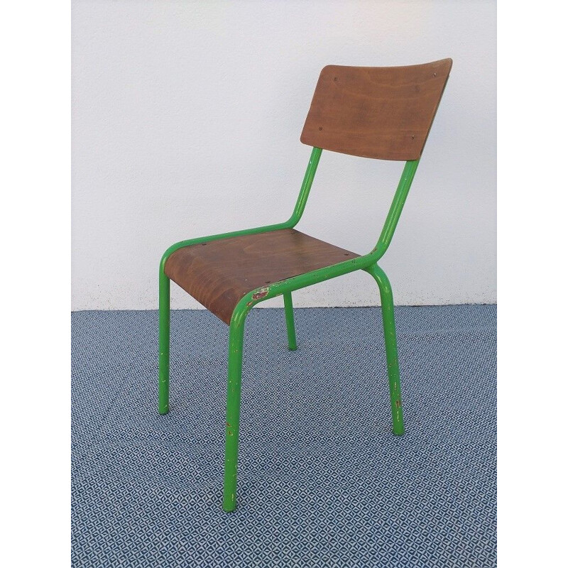 Paire de chaises écolier vintage, Modèle Mullca, 1950
