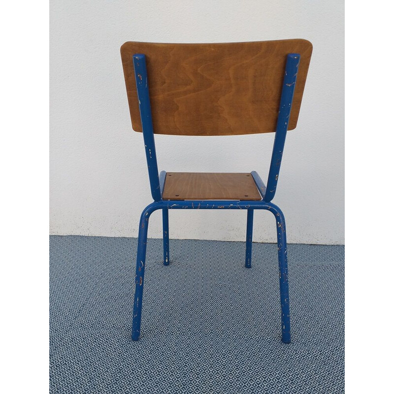 Vintage Pair of school chairs Model Mullca, 1950