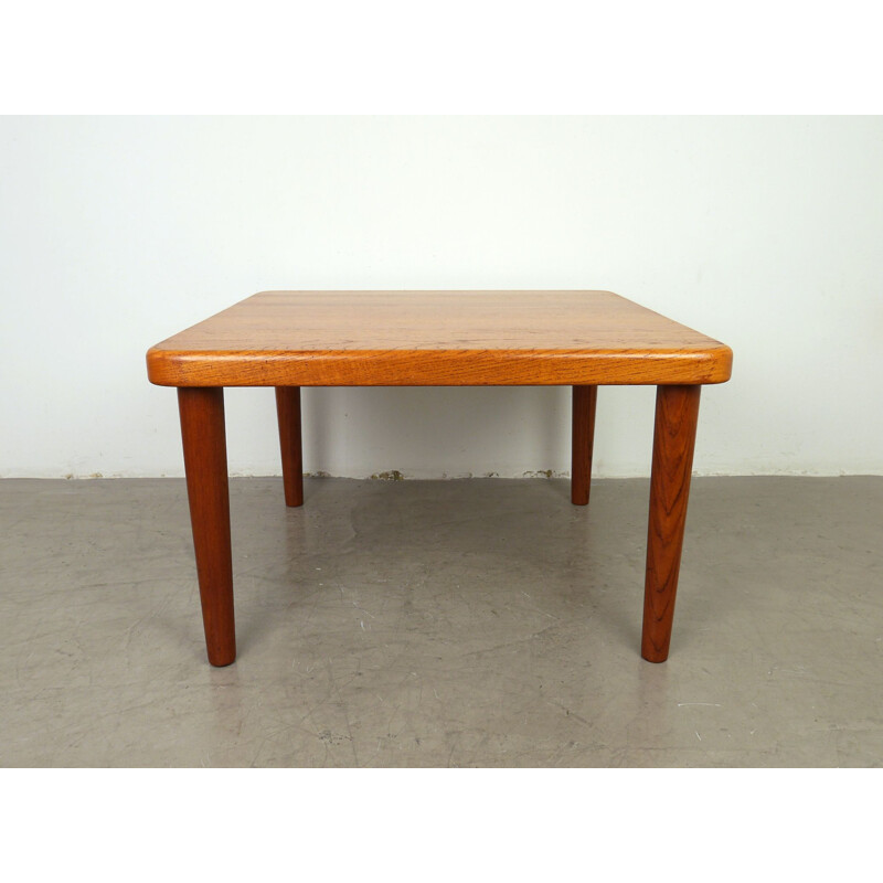 Vintage square teak coffee Table from Glostrup, Denmark, 1960s