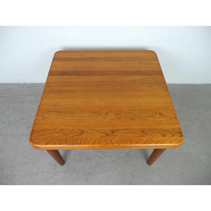 Table basse carré  en teck vintage de Glostrup, Danemark, 1960