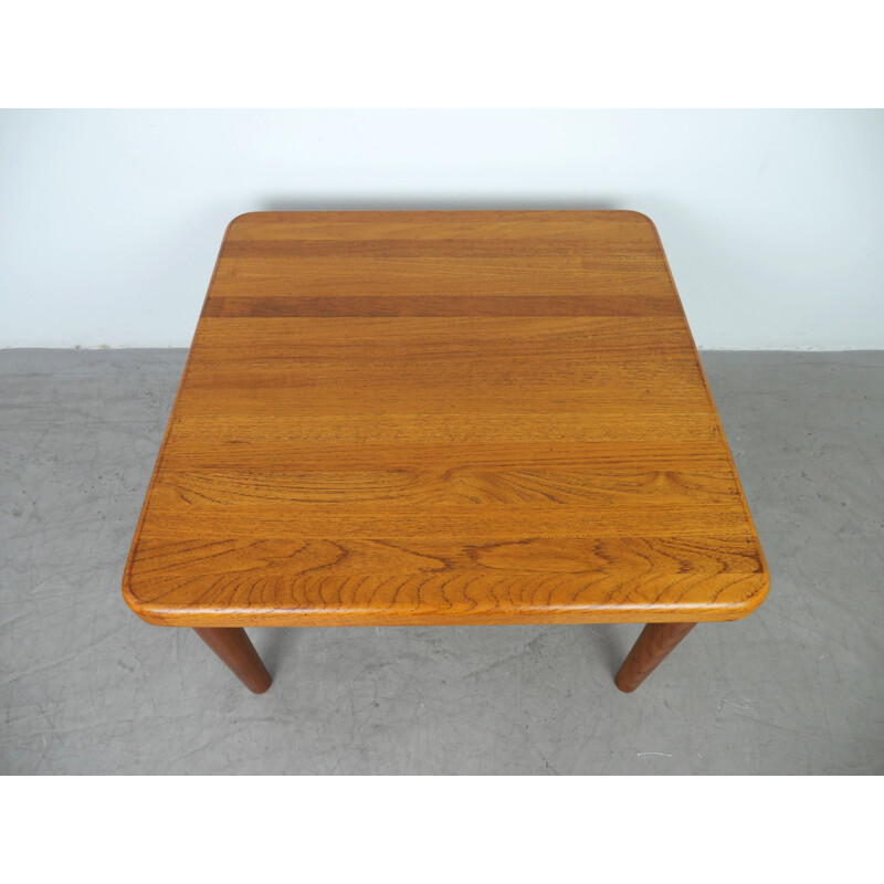 Vintage square teak coffee Table from Glostrup, Denmark, 1960s