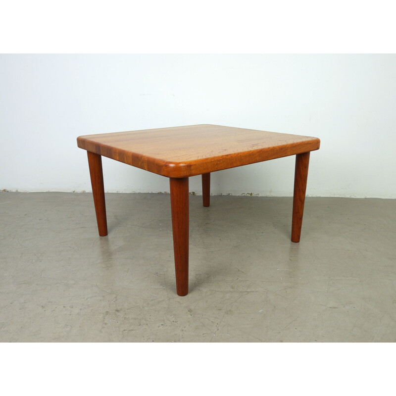 Vintage square teak coffee Table from Glostrup, Denmark, 1960s