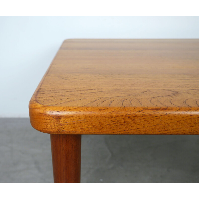 Vintage square teak coffee Table from Glostrup, Denmark, 1960s