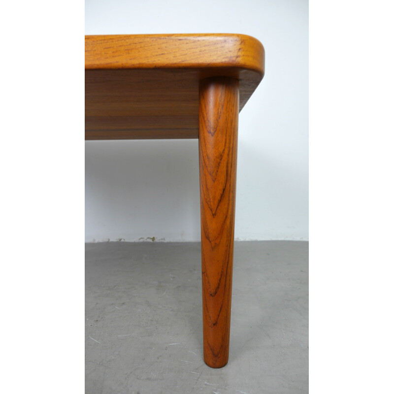 Vintage square teak coffee Table from Glostrup, Denmark, 1960s