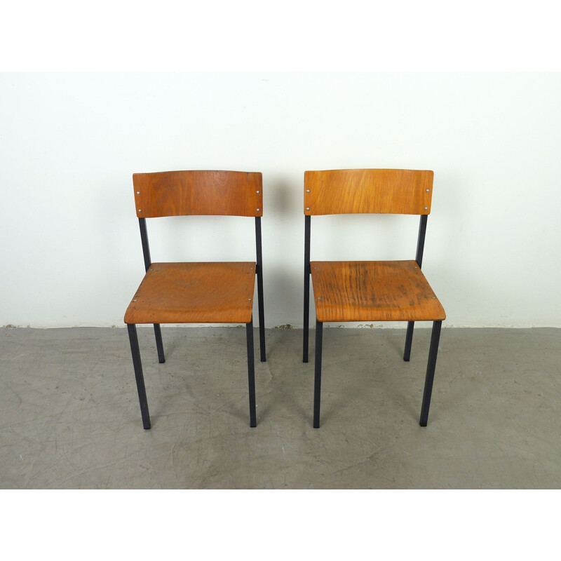 Pair of  vintage workshop chairs, Germany, 1960s