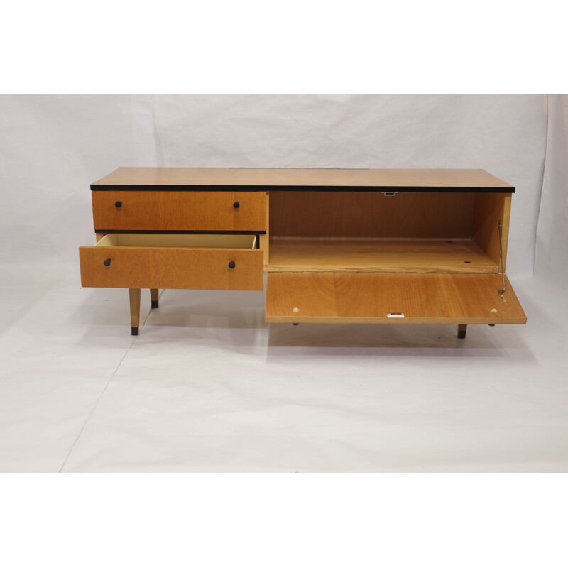 Vintage sideboard in varnished wood, 1950s