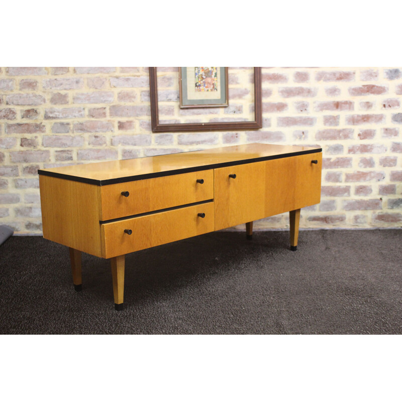 Vintage sideboard in varnished wood, 1950s