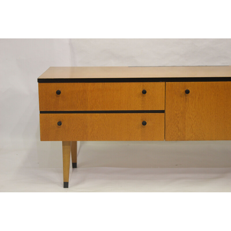 Vintage sideboard in varnished wood, 1950s