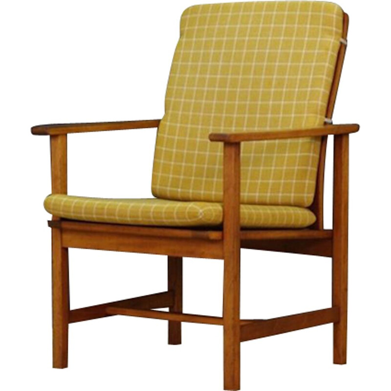 Vintage yellow armchair, Danish Design by Borge Mogensen, 1970-80s