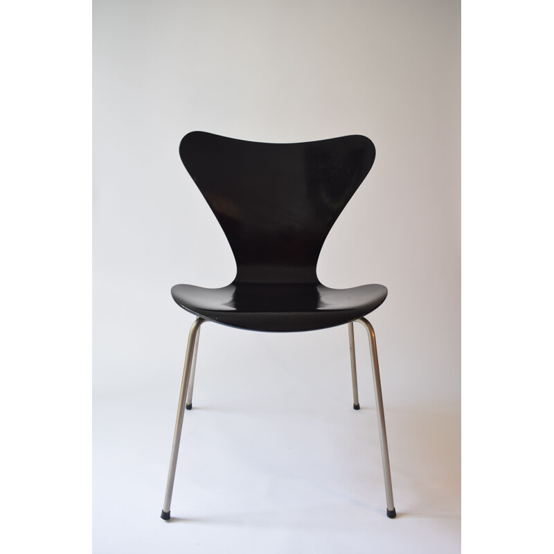 Vintage "Series 7" 4-chairs set by Arne Jacobsen's for Fritz Hansen, 1960