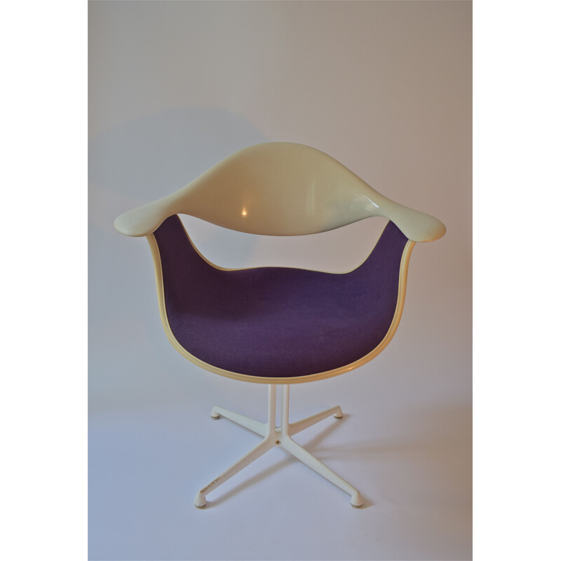 Vintage purple armchair "Daf" by George Nelson for Herman Miller, 1960s