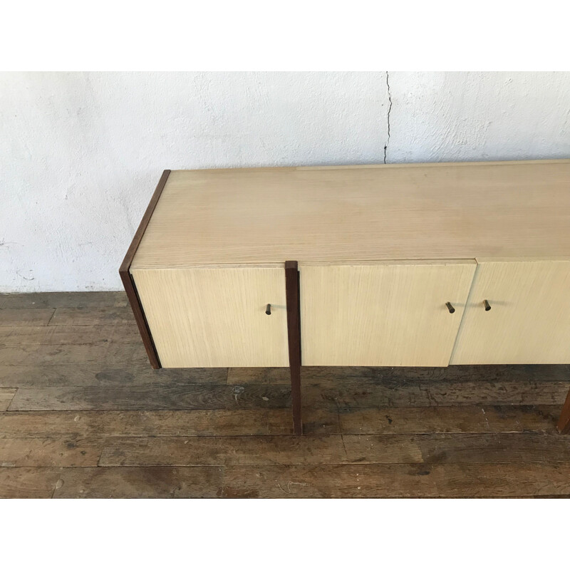 Vintage sideboard, scandinavian design in formica and teak, 1950s 1960s