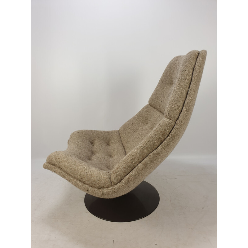 Vintage F510 Lounge Chair and Ottoman by Geoffrey Harcourt for Artifort, 1970s