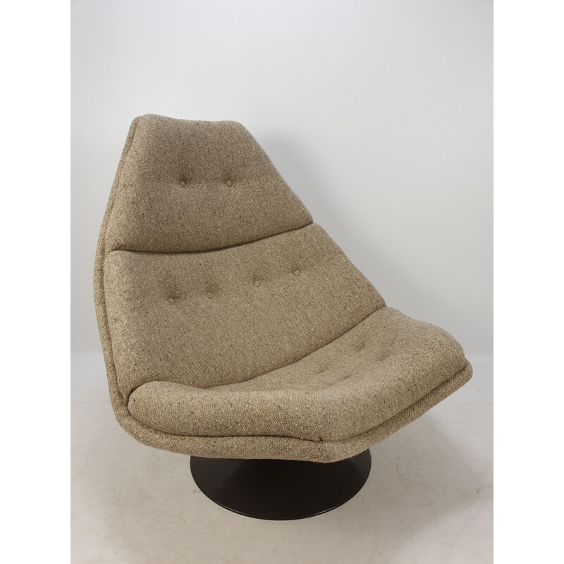 Vintage F510 Lounge Chair and Ottoman by Geoffrey Harcourt for Artifort, 1970s