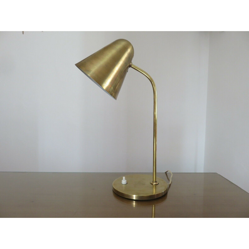 Vintage brass lamp for Luminalite 1960s