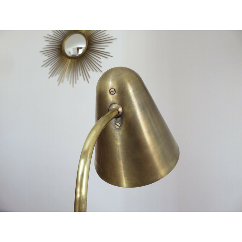 Vintage brass lamp for Luminalite 1960s