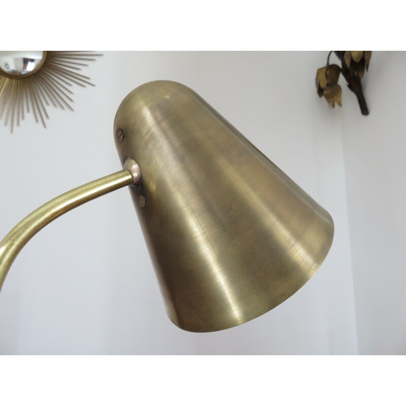 Vintage brass lamp for Luminalite 1960s