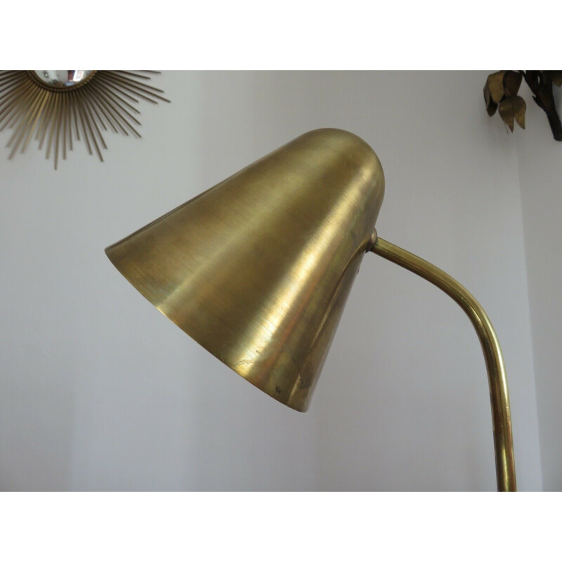 Vintage brass lamp for Luminalite 1960s