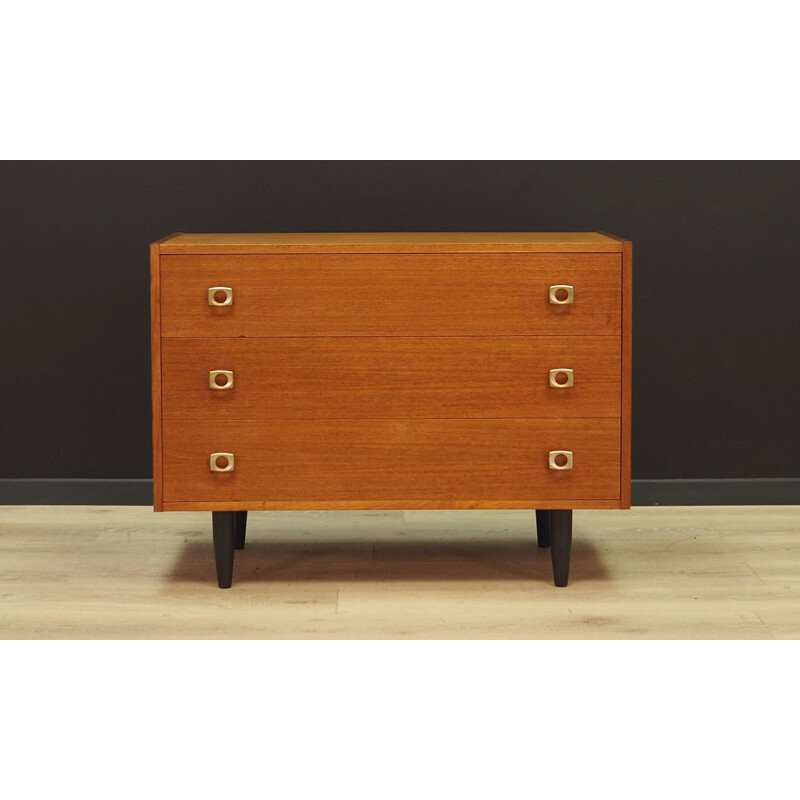 Vintage Danish chest of drawers in teak, 1960s 1970s