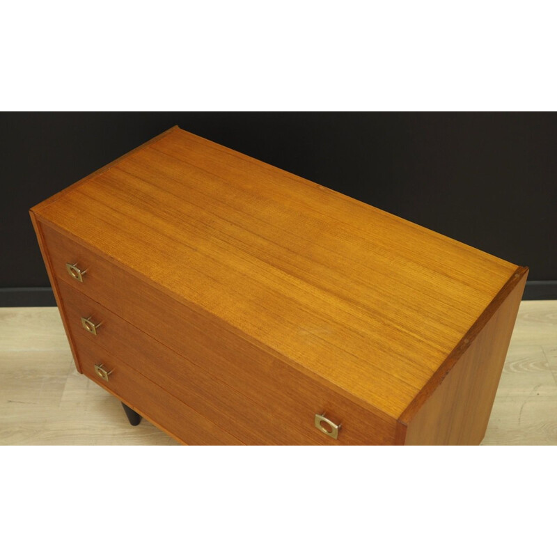 Vintage Danish chest of drawers in teak, 1960s 1970s