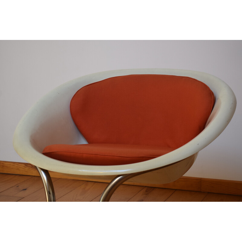 Fauteuil vintage Mercurio par Claude Courtecuisse pour Steiner, 1969