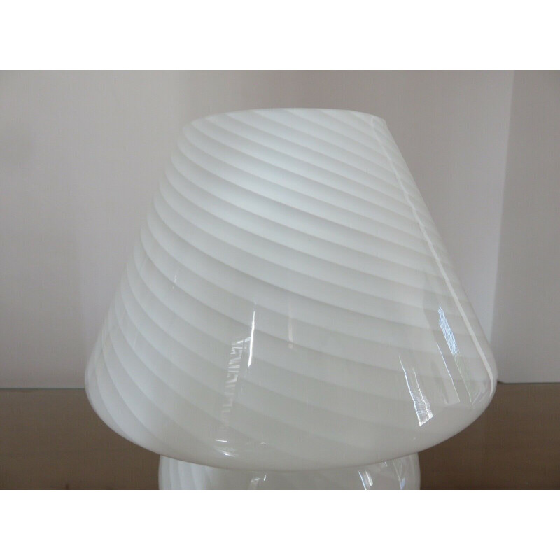 Vintage mushroom lamp in murano glass 1970s 