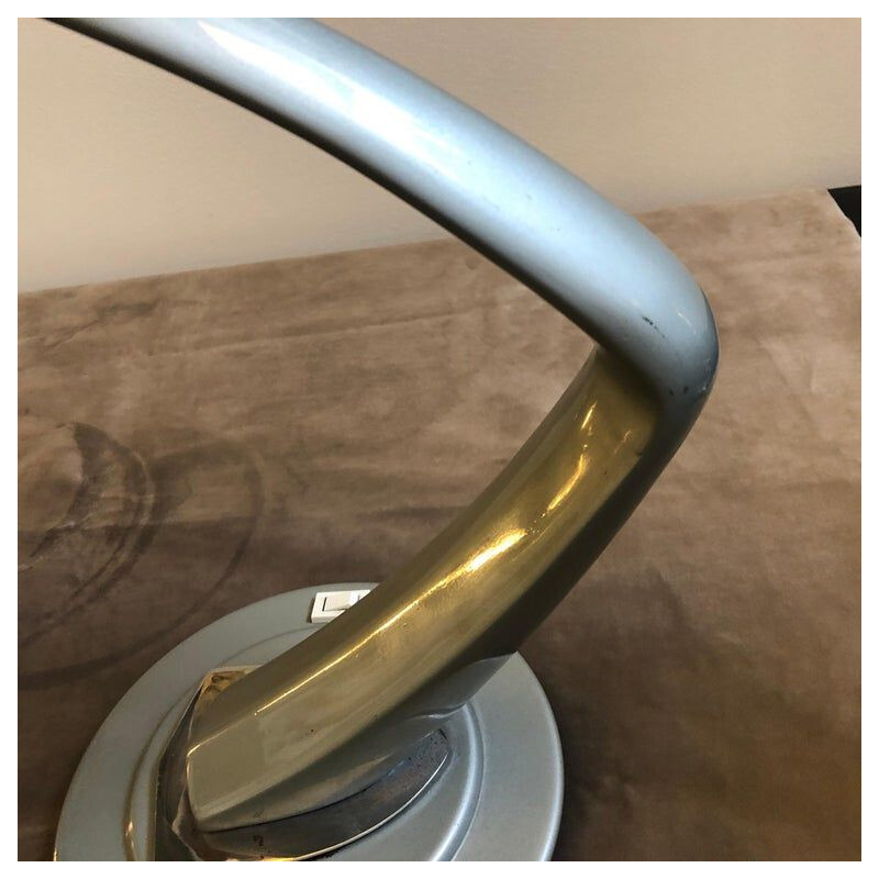 Vintage Spanish turnable table lamp Space Age Boomerang , 1970s
