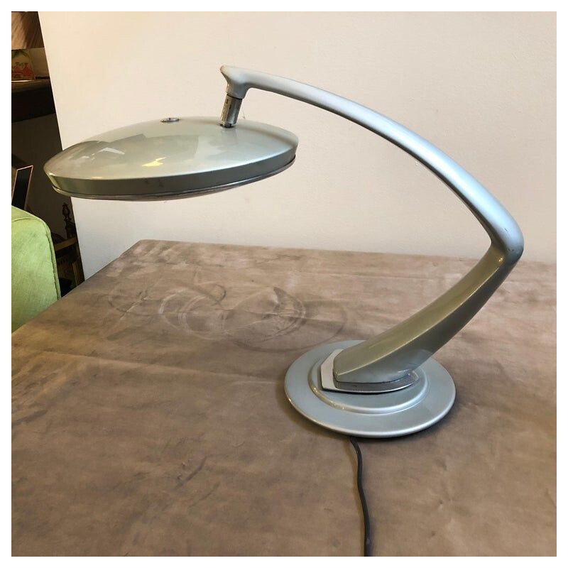Lampe de table vintage espagnole Space Age Boomerang , 1970