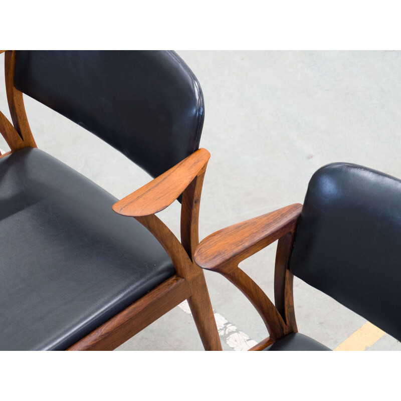 Set of 4 vintage Bovenkamp dining chairs by Kai Kristiansen