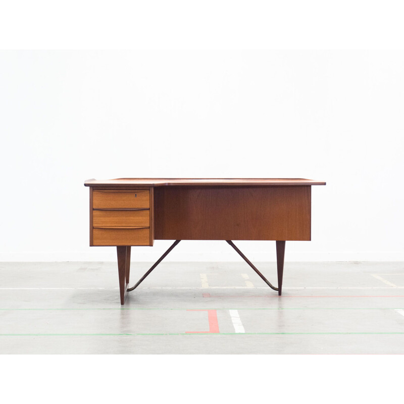 Vintage 'Boomerang' teak desk by Peter Løvig Nielsen