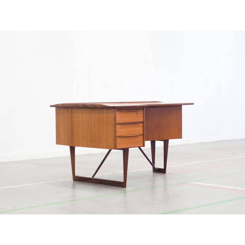 Vintage 'Boomerang' teak desk by Peter Løvig Nielsen