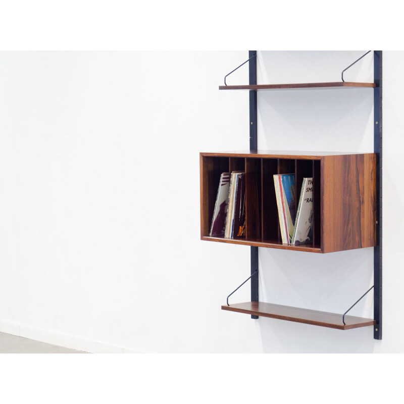 Vintage rosewood  wall unit by Poul Cadovius