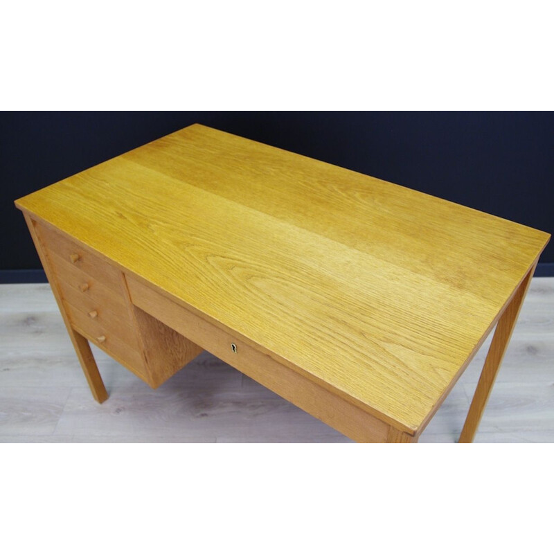 Vintage Scandinavian writing desk in ash