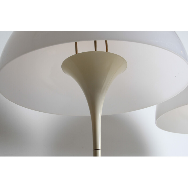 Louis Poulsen pair of withe panthella lamp, Verner PANTON - 1970s