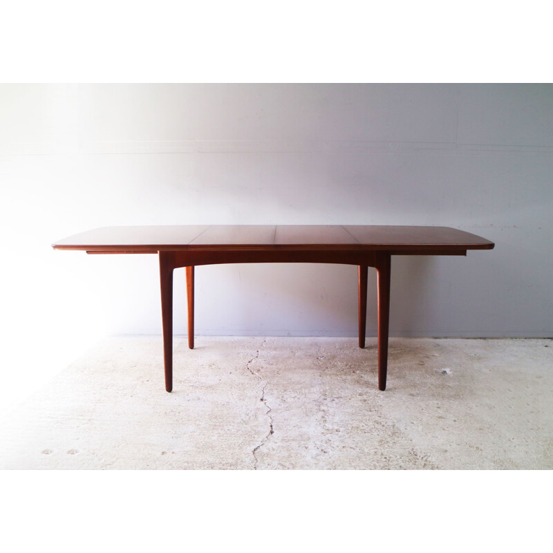 Vintage extendable dining table in teak by Bruksbo Modell