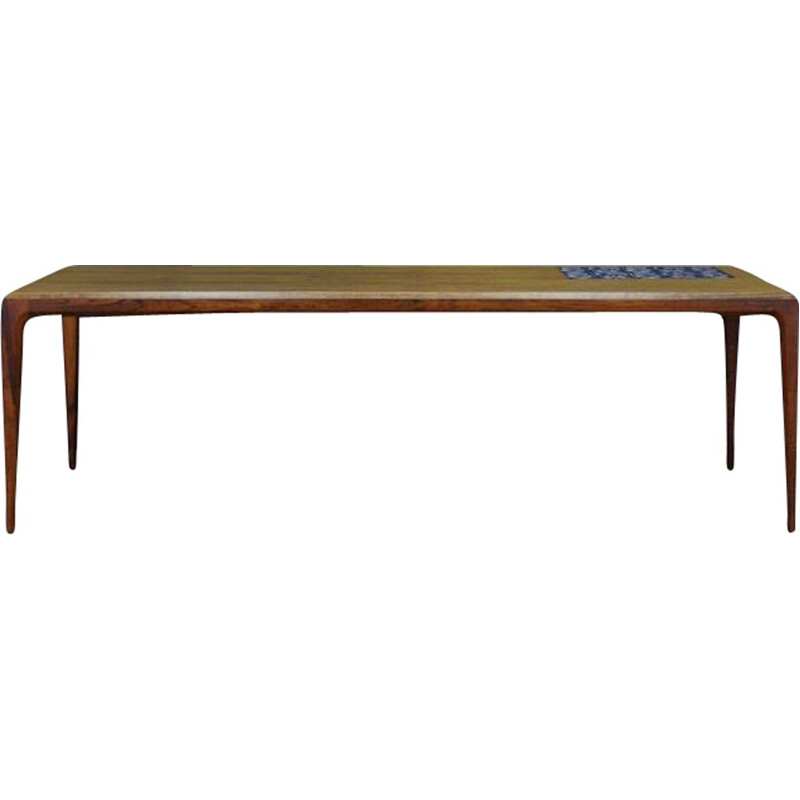 Table basse vintage en palissandre par Johannes Andersen, Danemark,1960-70s